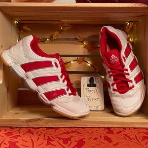 adidas Red and White Athletic Shoes